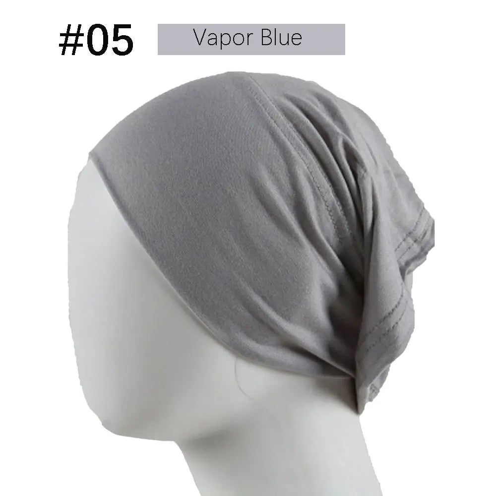 Inner Hijab Cap Muslim Turban Islam Underscarf Undercap Bonnet 53 Color Soft Jersey Stretch HIjabs Tube Caps Turbante Mujer