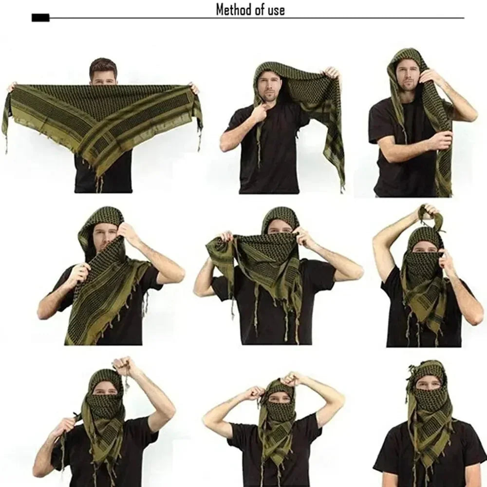Keffiyeh Tactical Desert Scarf Wrap Shemagh