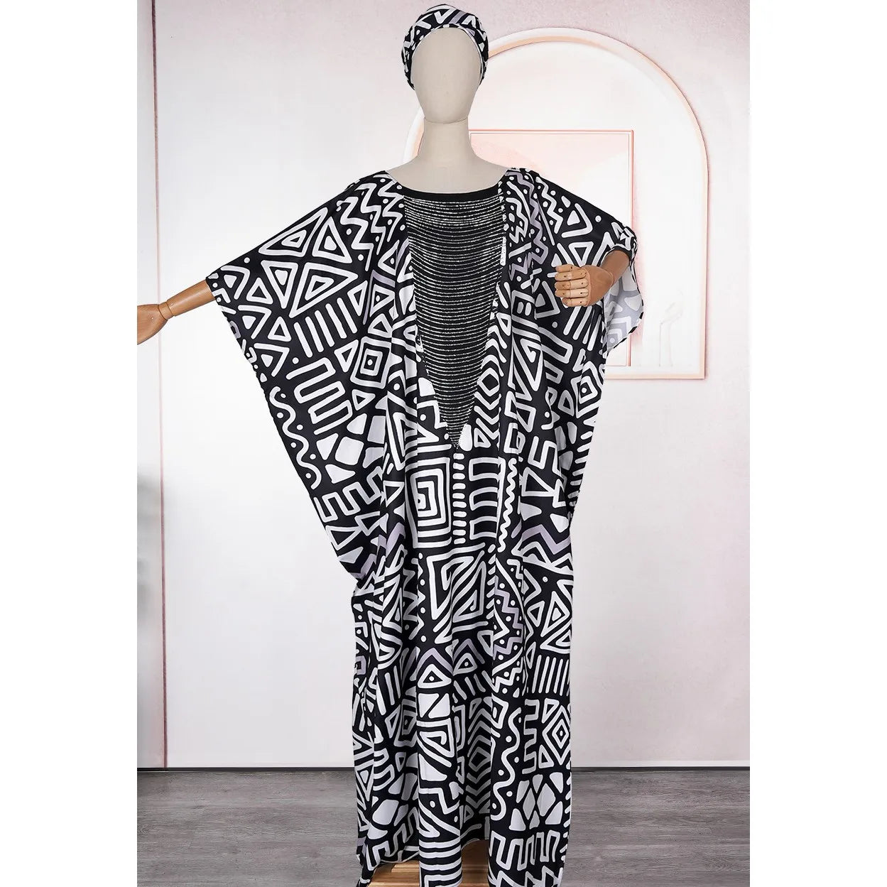 Plus Size Elegant African Dresses For Women Muslim Fashion