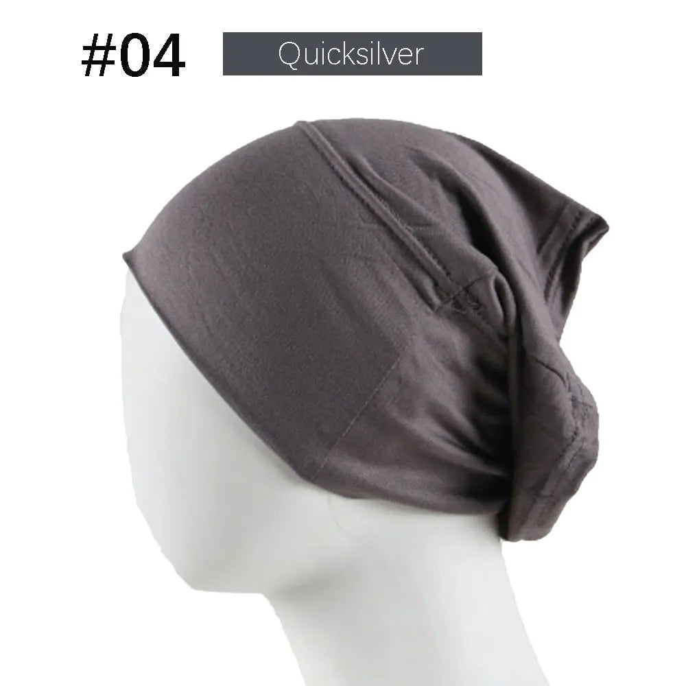 Inner Hijab Cap Muslim Turban Islam Underscarf  Undercap Bonnet 53 Color Soft Jersey Stretch HIjabs Tube Caps Turbante Mujer