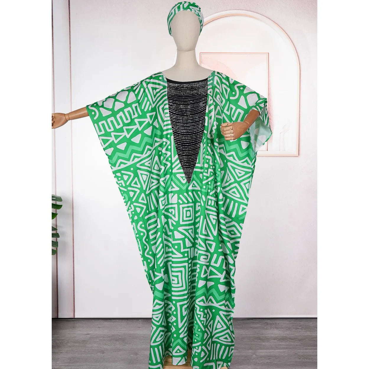 Plus Size Elegant African Dresses For Women Muslim Fashion