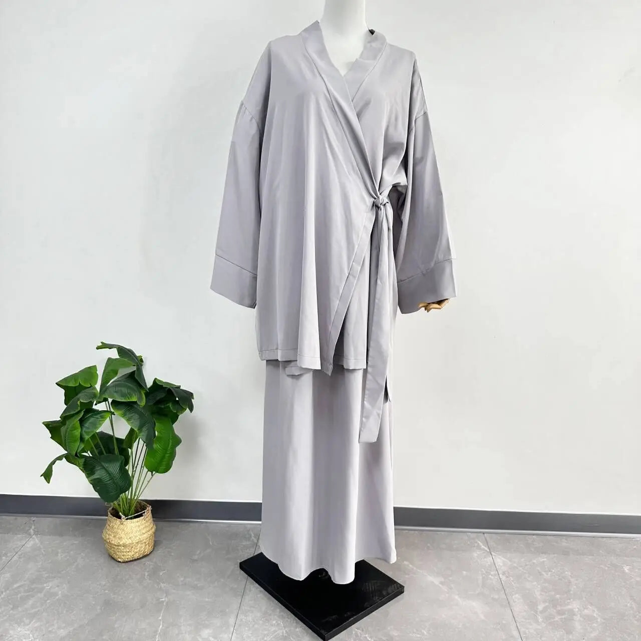 Muslim Abaya Suit for Elegant Women Matching Sets Fashion Long Shirt Tops & Skirt Ramadan Islam Outfits Urban Tracksuits Casual