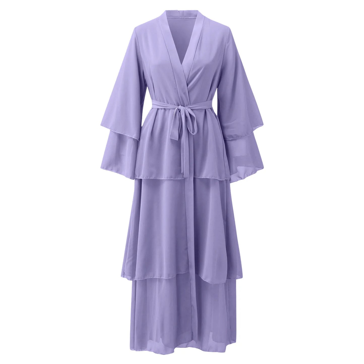Muslim Chiffon Open Abaya Dubai Turkey Kaftan Cardigan Robe Abayas Dresses For Women Casual Robe Kimono Caftan Islam Clothing