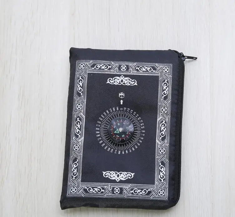 300pcs/lot Pocket Prayer Mat Qibla Finder muslim Islamic Pray Mat