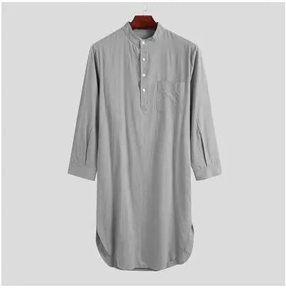 Arab Men's Robe National Style Large Size Garment Indian Long Shirt Spring Blouse