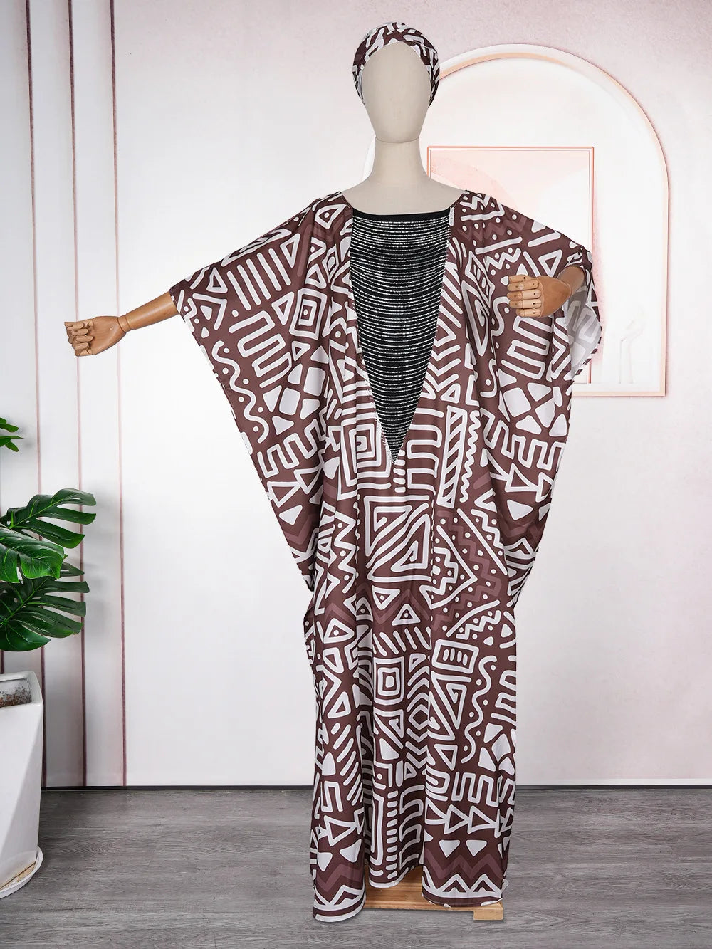 Plus Size Elegant African Dresses For Women Muslim Fashion