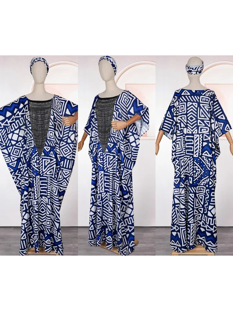 Plus Size Elegant African Dresses For Women Muslim Fashion