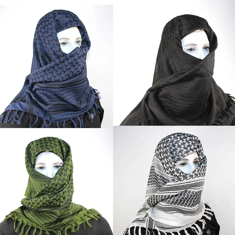 Tactical Arab Keffiyeh Shemagh Scarf Cotton Winter