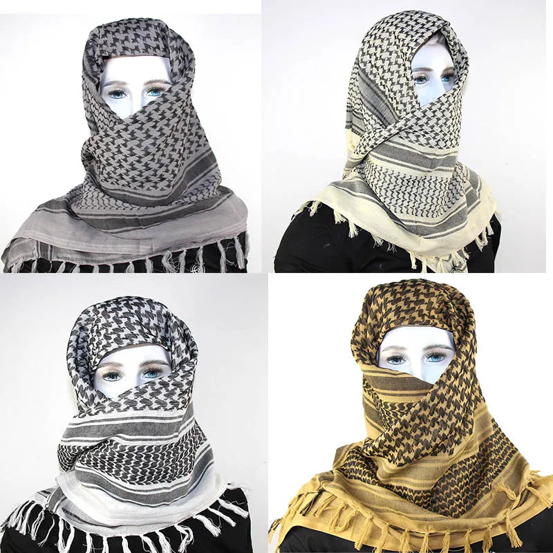 Tactical Arab Keffiyeh Shemagh Scarf Cotton Winter