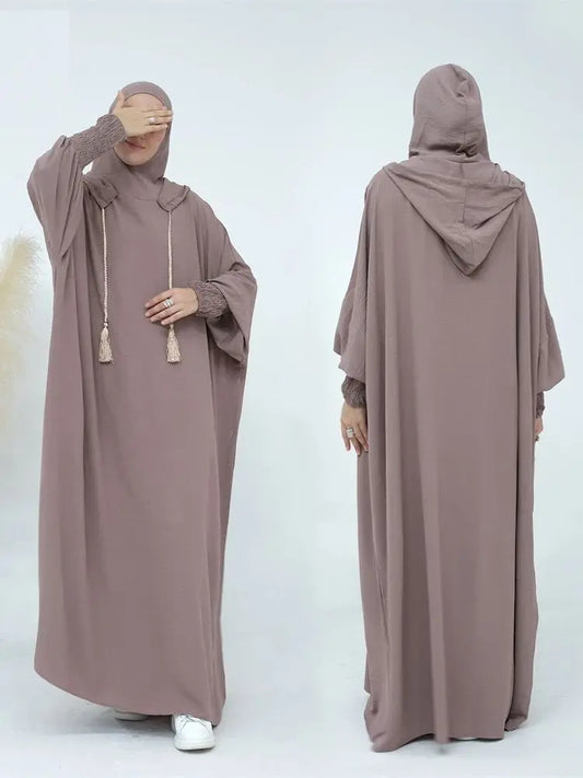 Khimar Muslim Abaya Dubai Turkey Islam Prayer Clothes