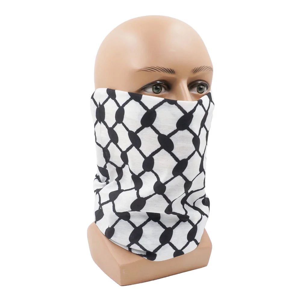 Palestinian Keffiyeh Bandanas Neck Gaiter Seamless Arabia