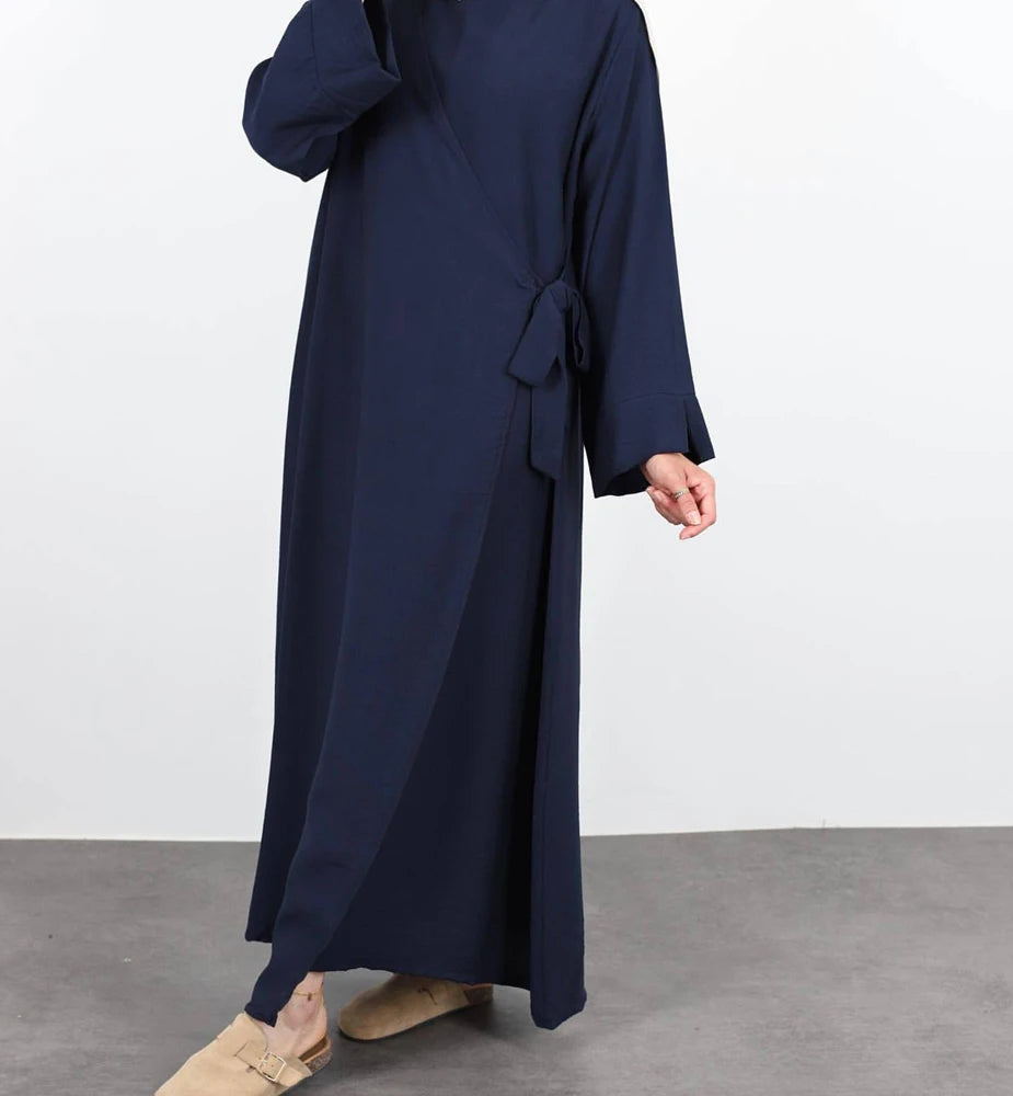 New Side Wrap Abaya Ramadan Robe Femme