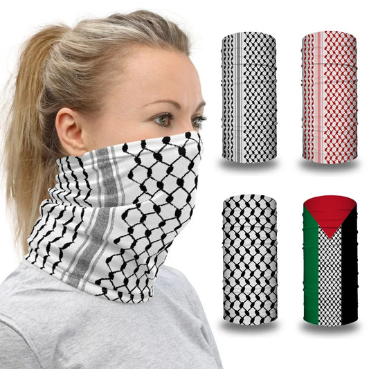 Palestinian Keffiyeh Bandanas Neck Gaiter Seamless Arabia