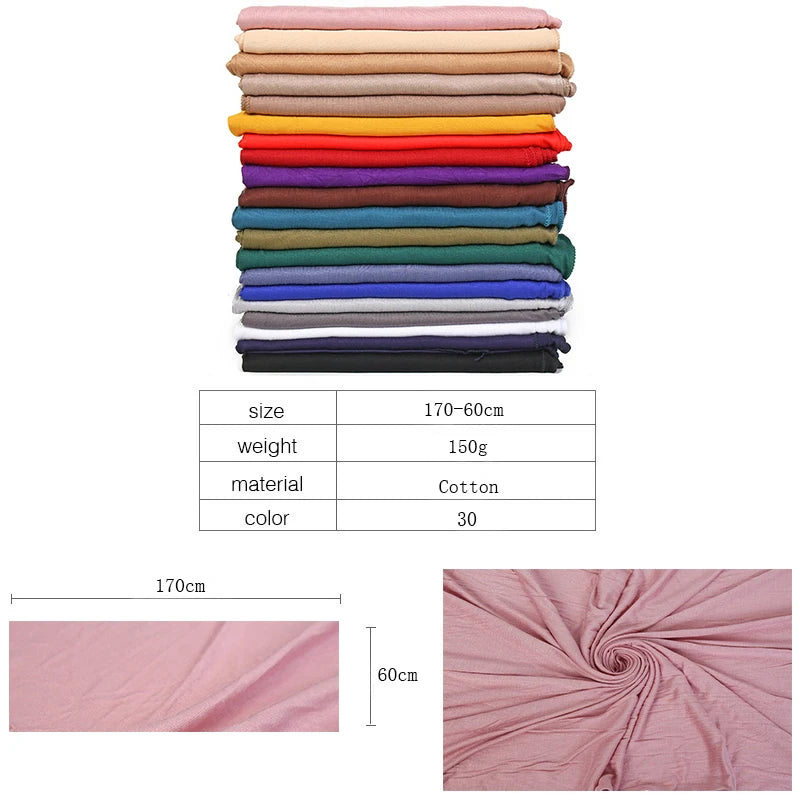 Premium Modal Cotton hijab jersey scarf Soft