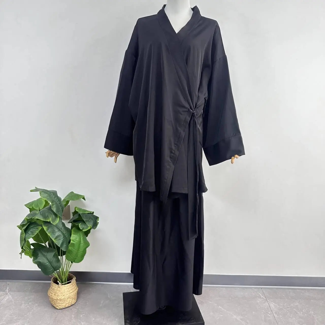 Muslim Abaya Suit for Elegant Women Matching Sets Fashion Long Shirt Tops & Skirt Ramadan Islam Outfits Urban Tracksuits Casual