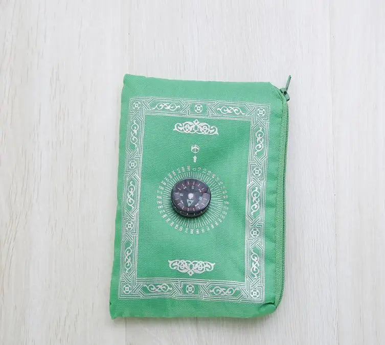 300pcs/lot Pocket Prayer Mat Qibla Finder muslim Islamic Pray Mat