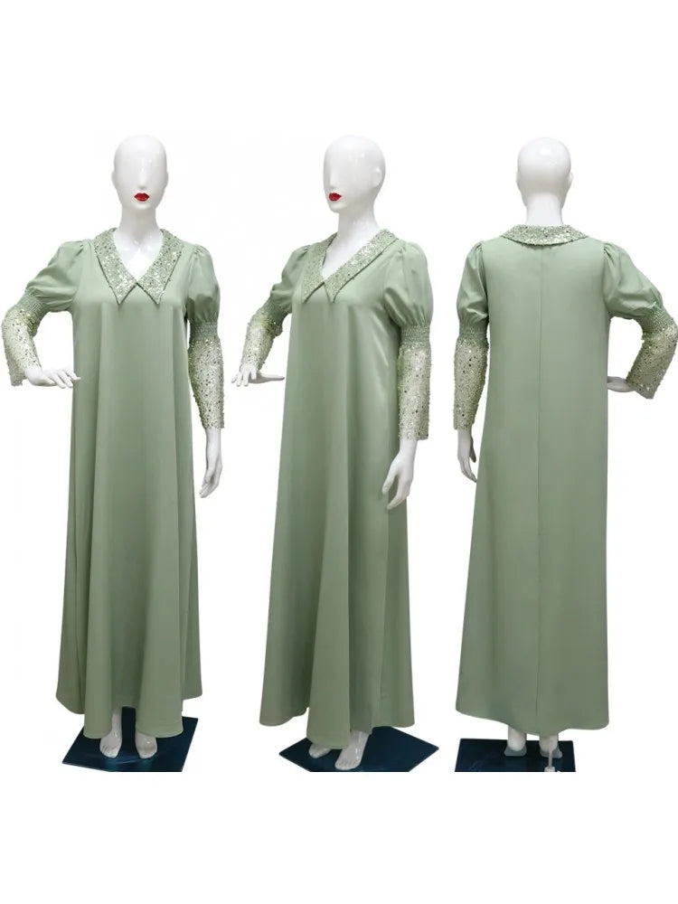 Long Dress Islamic Clothing African Dresses For Women Robe