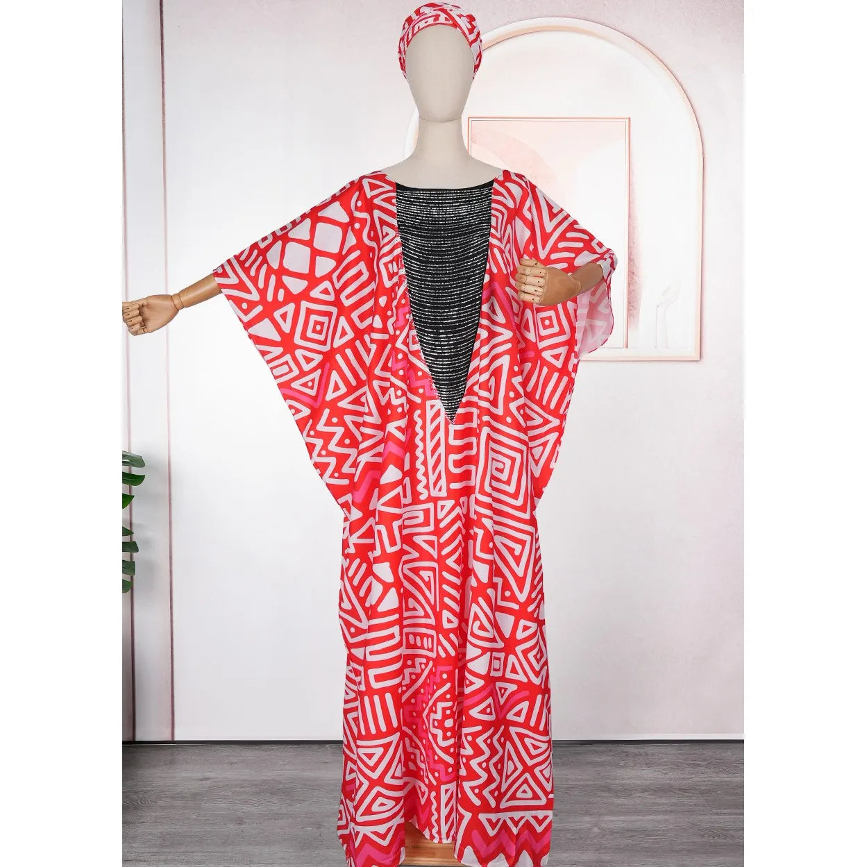 Plus Size Elegant African Dresses For Women Muslim Fashion