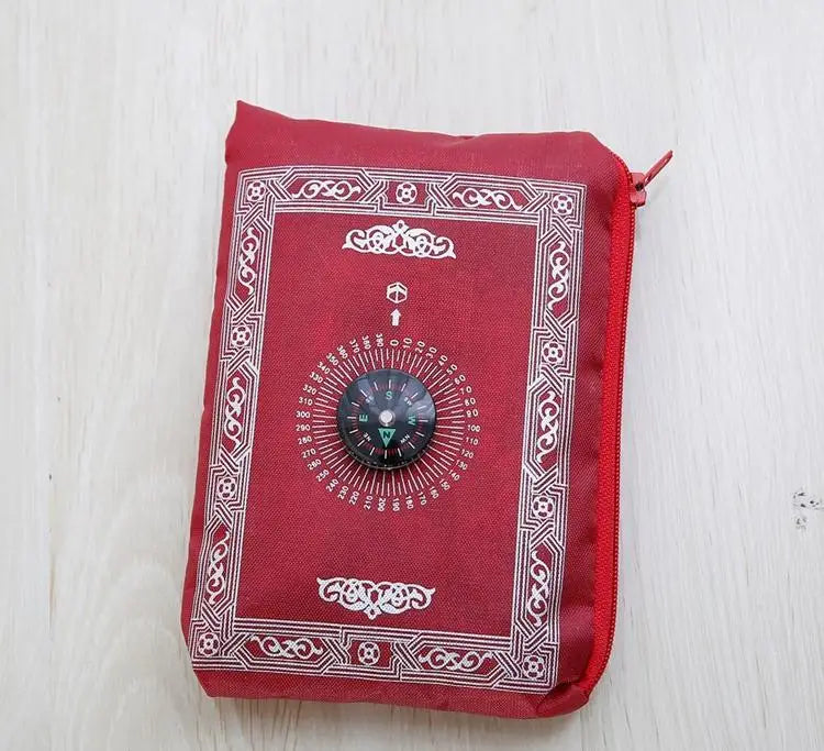 300pcs/lot Pocket Prayer Mat Qibla Finder muslim Islamic Pray Mat