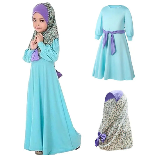 Children Abaya Kids Islamic Dresses Muslim Girl Dress Kaftan Moroccan Hijab Robe Dubai Bangladesh Vestido Uae Abayas